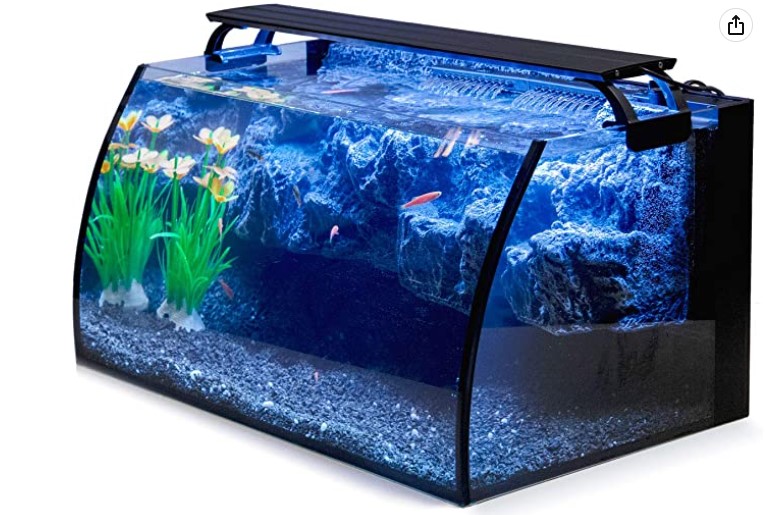 Hygger Horizon 8 Gallon LED Glass Aquarium Kit